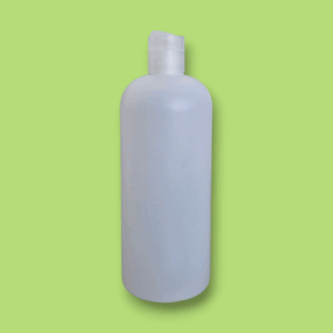 750 ml-es hengeres HDPE Flakon, 28/410-es nyakkal