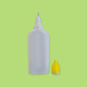 120 ml-es HDPE Ovál flakon gyerekzáras cseppkupahoz