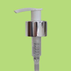 28/410 Ezüst / fehér Pumpa