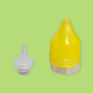 Gyerekzáras, garanciazáras kupak sárga